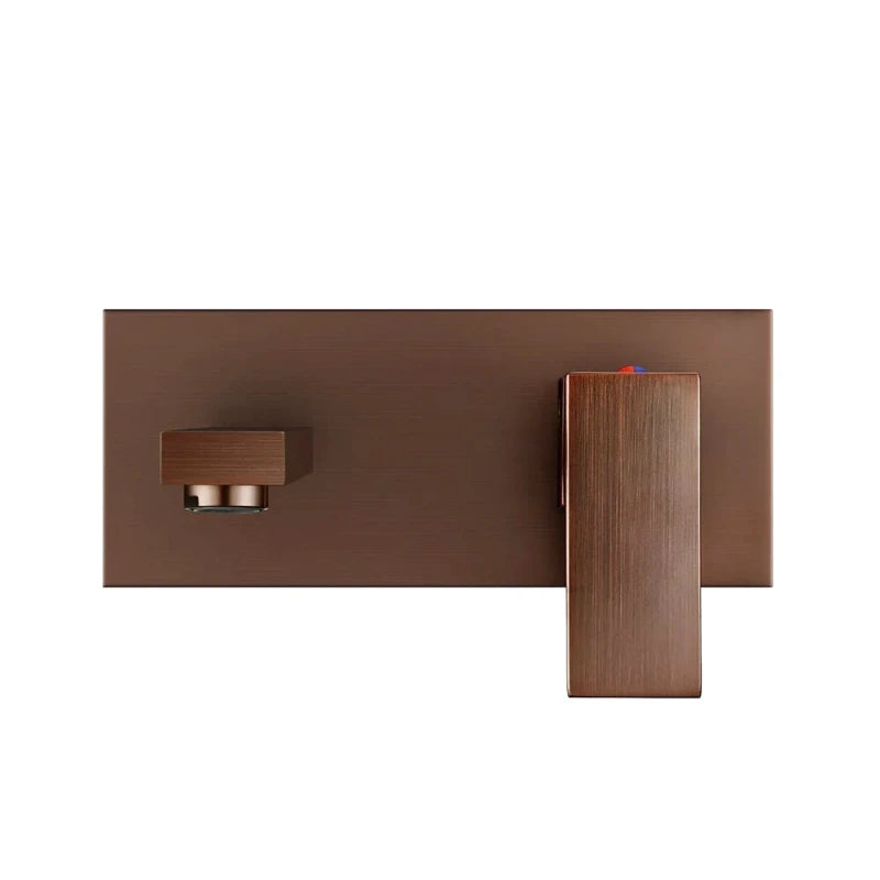 Mitigeur encastrable gris brossé pour salle de bain - poignée monocommande, mousseur intégré, aérateur économique - Focett