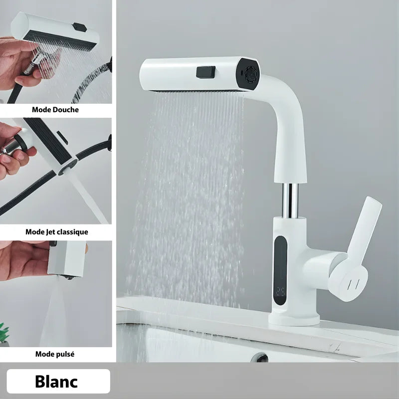 Robinet Salle De Bain Avec Douchette Extractible