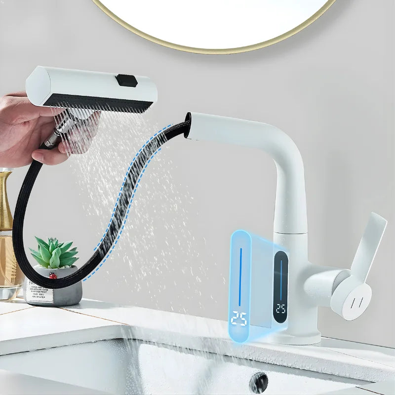 Robinet Salle De Bain Avec Douchette Extractible