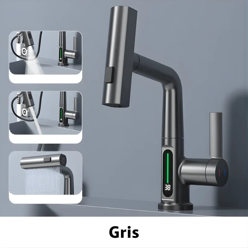 Robinet Salle De Bain Avec Douchette Extractible