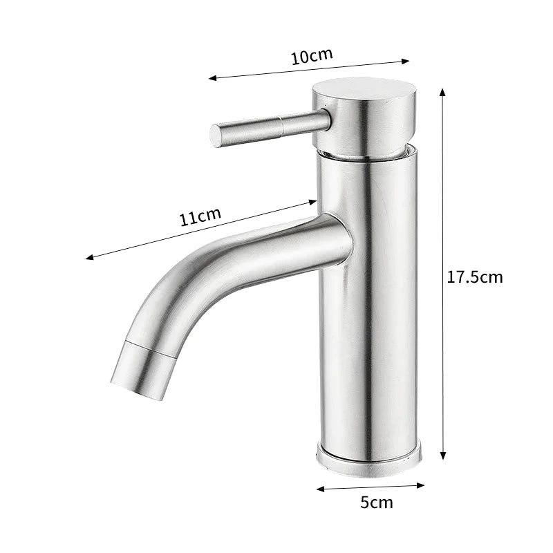 Mitigeur de lavabo or en laiton – finition brossée, jet doux et installation 1 trou - Focett