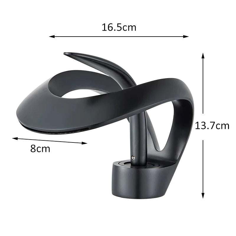 Robinet mitigeur salle de bain noir mat cascade en laiton – double régulation, style contemporain et finitions variées - Focett