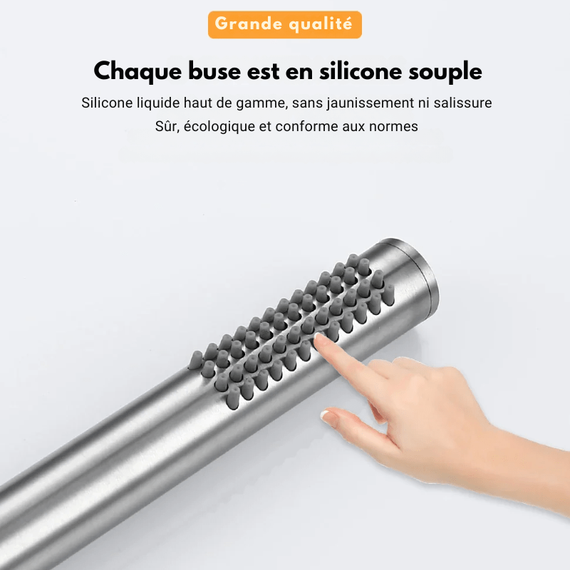 Set de douchette mural gris – commande simplifiée - Focett
