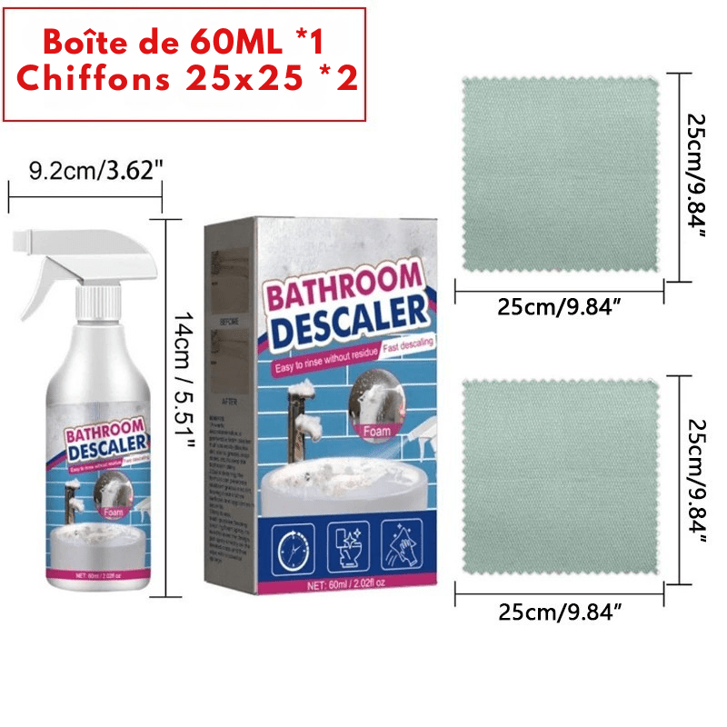 Spray nettoyant anti - calcaire multi - surfaces - Focett