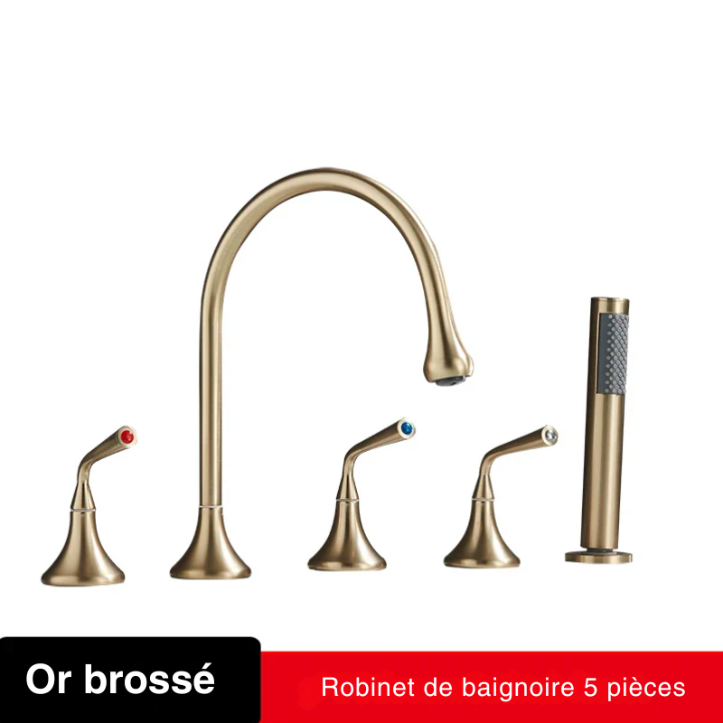 Mitigeur Baignoire Sur Gorge Noir