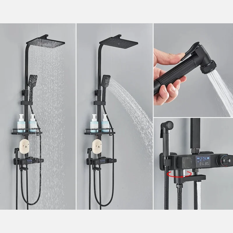 Colonne De Douche Thermostatique Telescopique