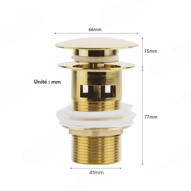 Bonde universelle – finitions luxe pour vasque/lavabo