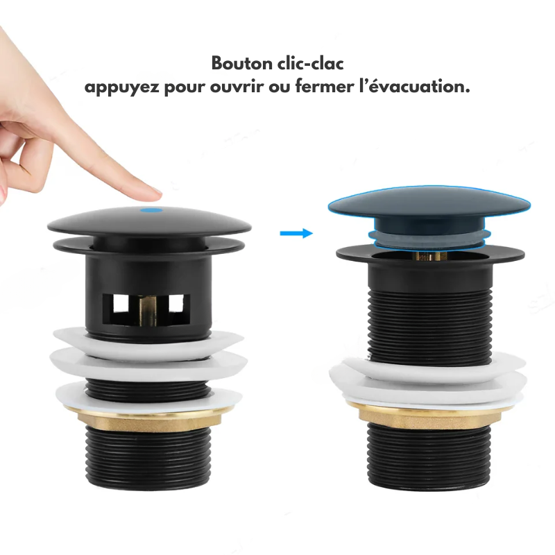 Bonde universelle – finitions luxe pour vasque/lavabo