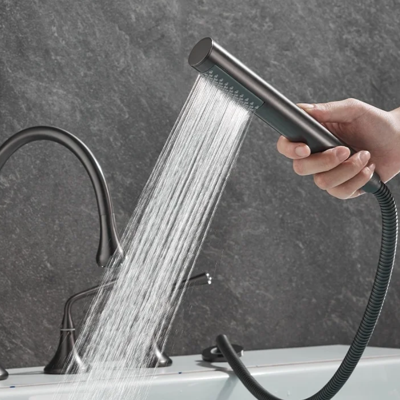 Mitigeur Baignoire Sur Gorge Noir
