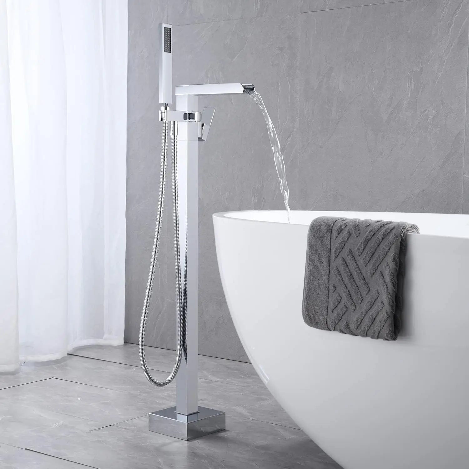 Mitigeur Baignoire Doré Brossé