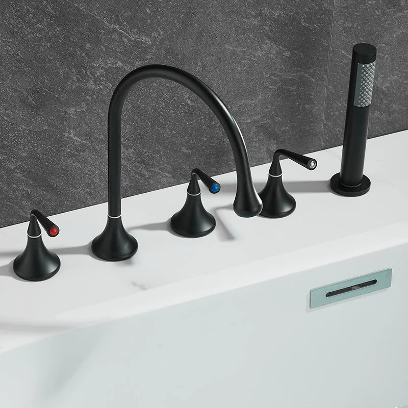 Mitigeur Baignoire Sur Gorge Noir
