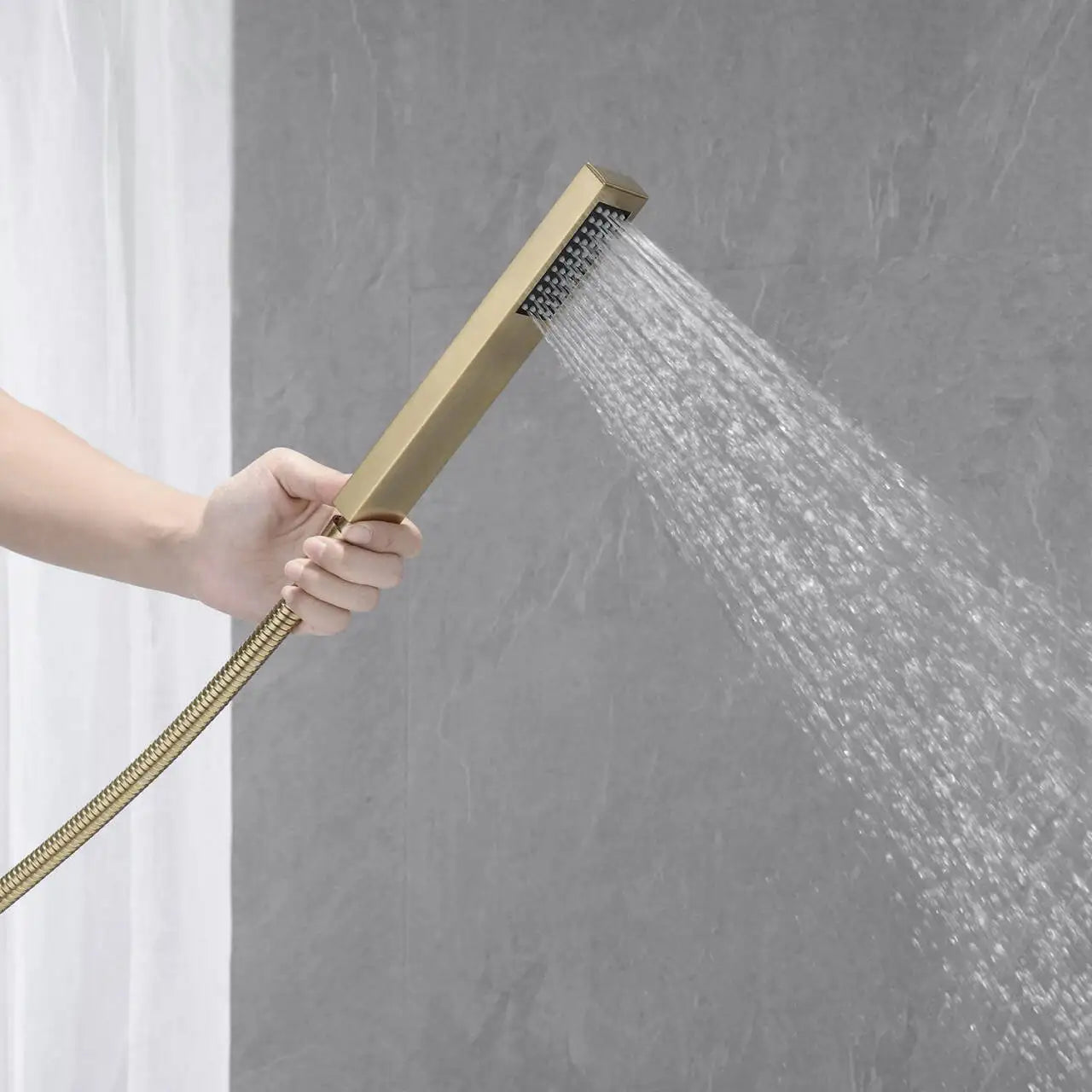 Mitigeur Baignoire Doré Brossé