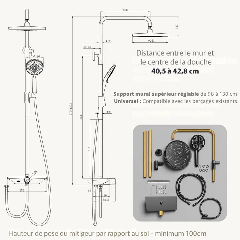 Colonne De Douche 2 Sorties