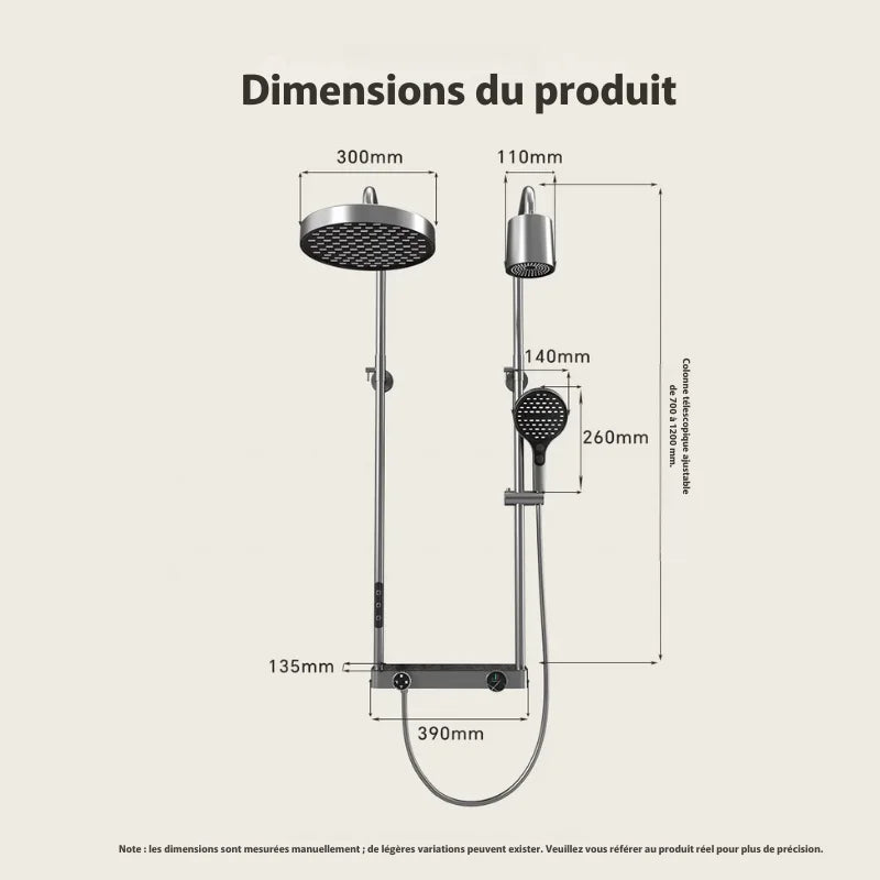 Colonne De Douche Avec Deux Pommeaux