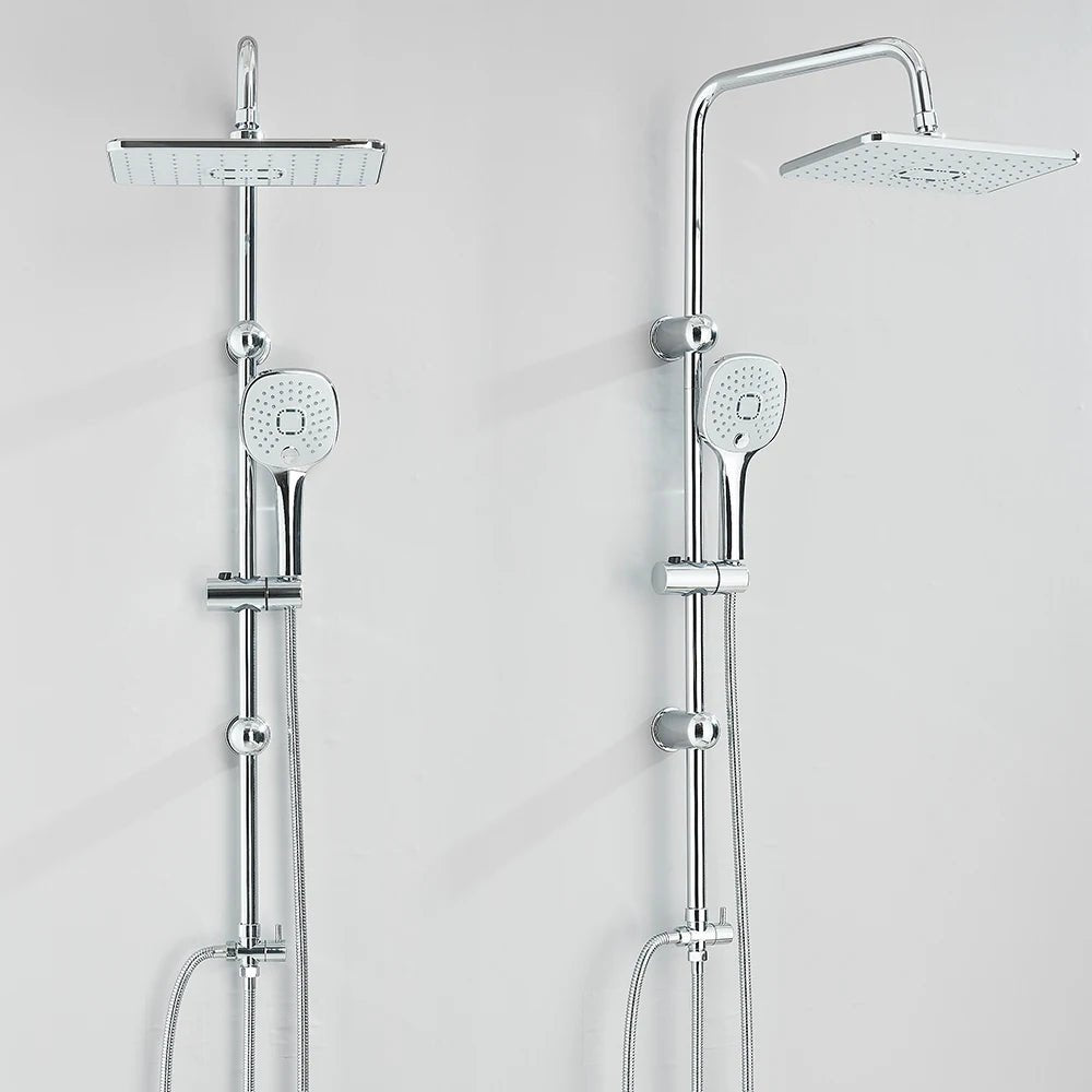 Colonne de douche chrome avec douchette – sans mitigeur intégré - Focett