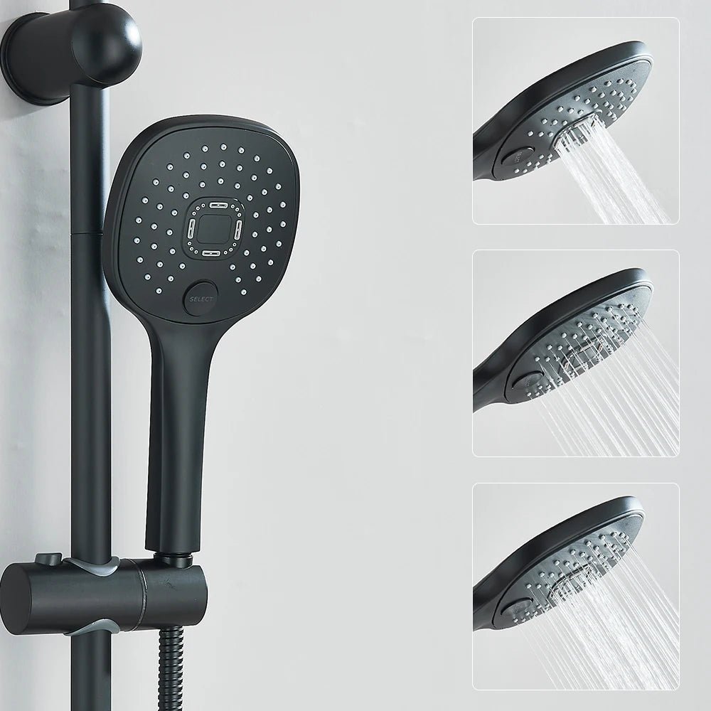 Colonne de douche chrome avec douchette – sans mitigeur intégré - Focett