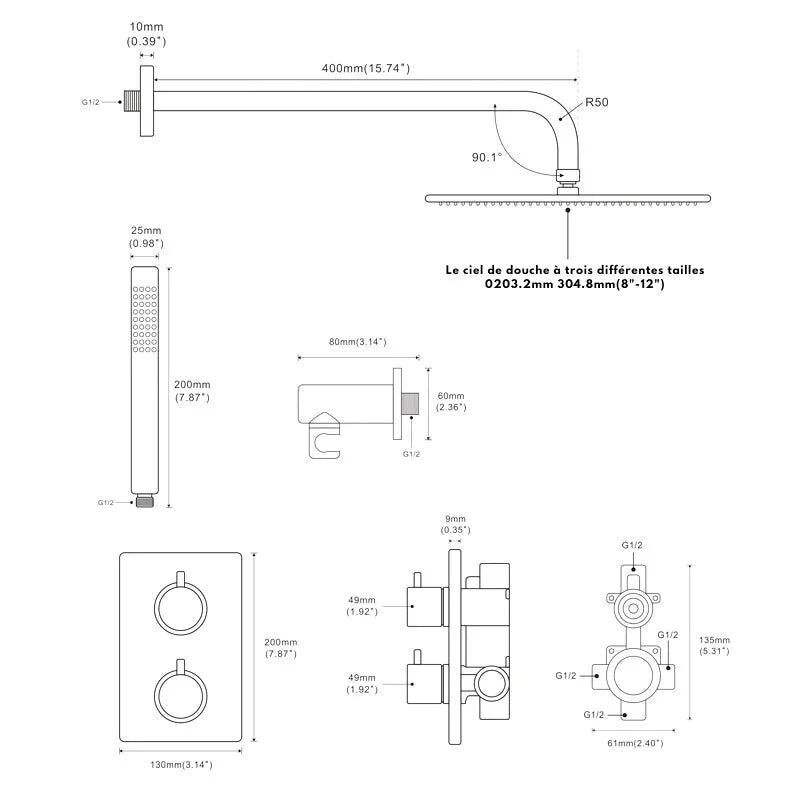 Colonne De Douche De Luxe