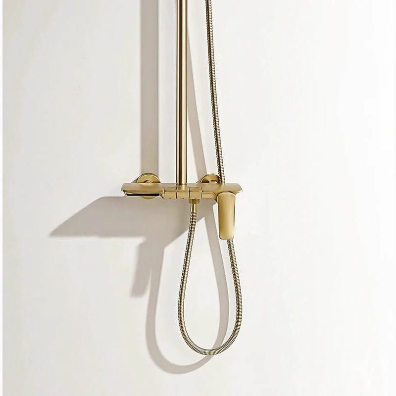 Colonne De Douche En Laiton Doré