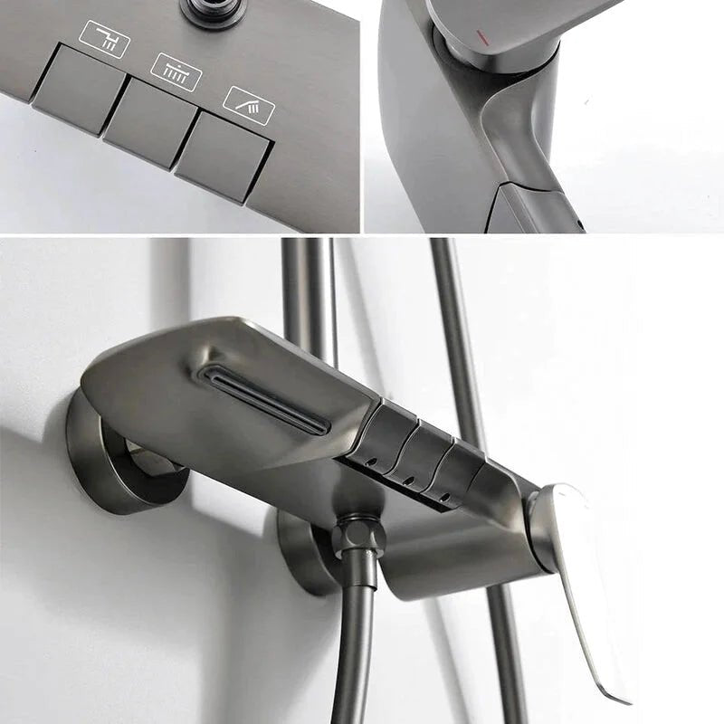 Colonne De Douche En Laiton Doré - Focett