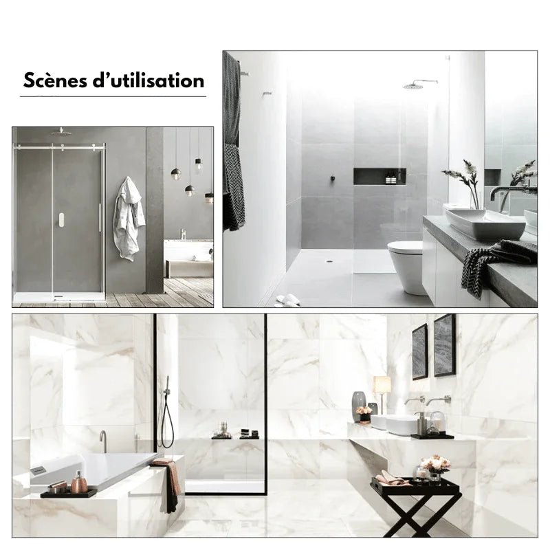 Colonne De Douche Encastrable Noir Mat