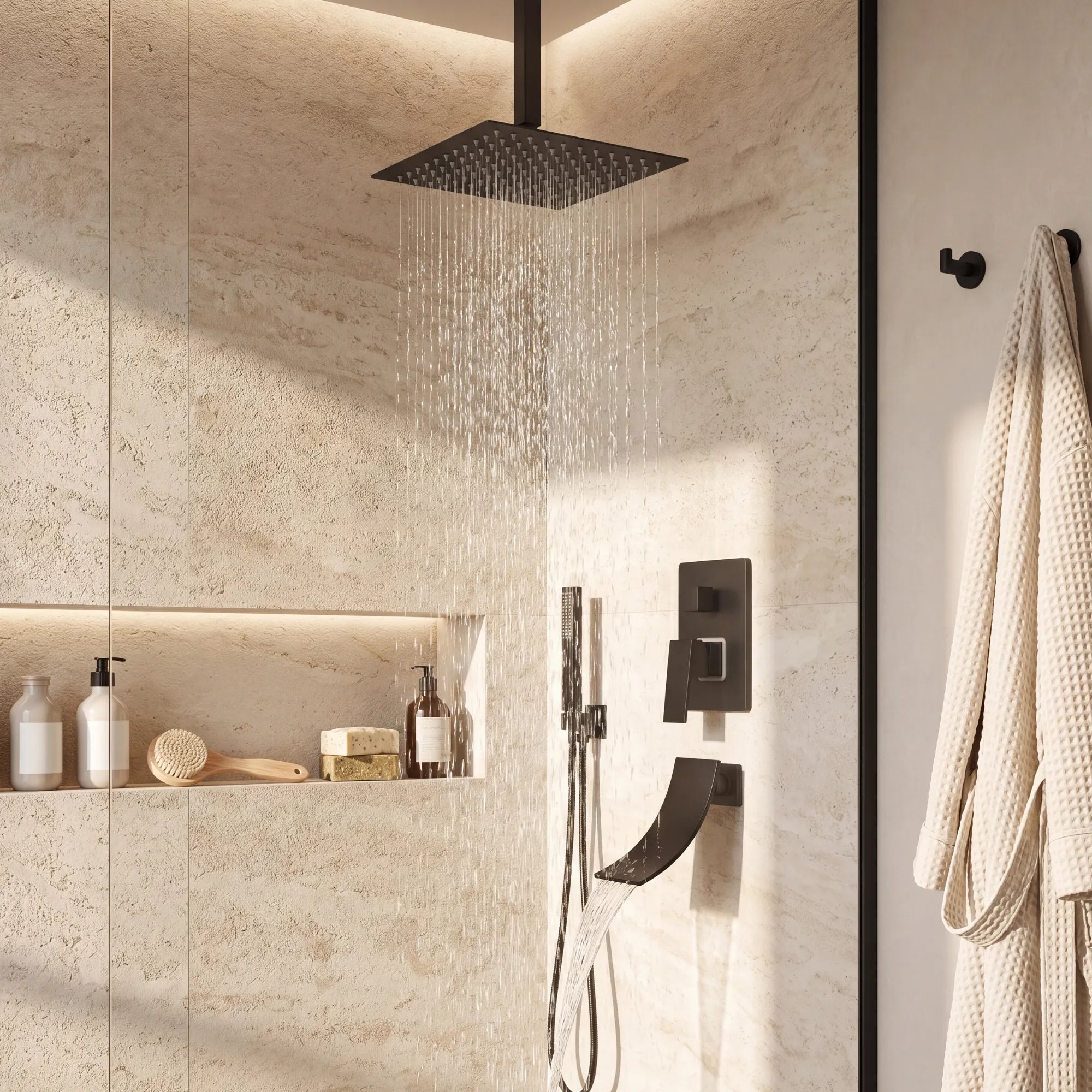 Colonne De Douche Encastrable Plafond