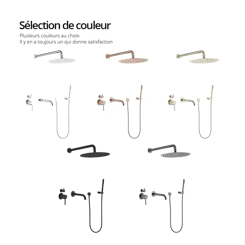 Colonne De Douche Encastré 30cm