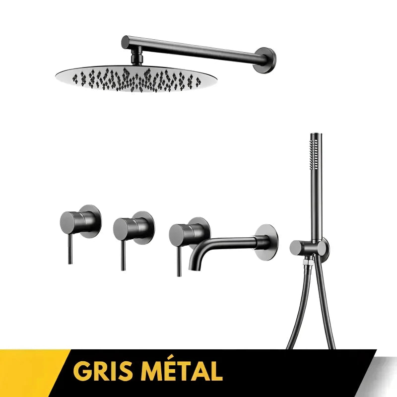 Colonne De Douche Encastrée Or Rose