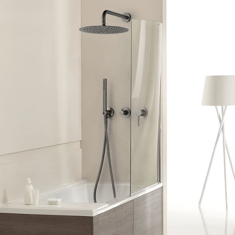Colonne de douche grise encastrable finitions haut de gamme - Focett