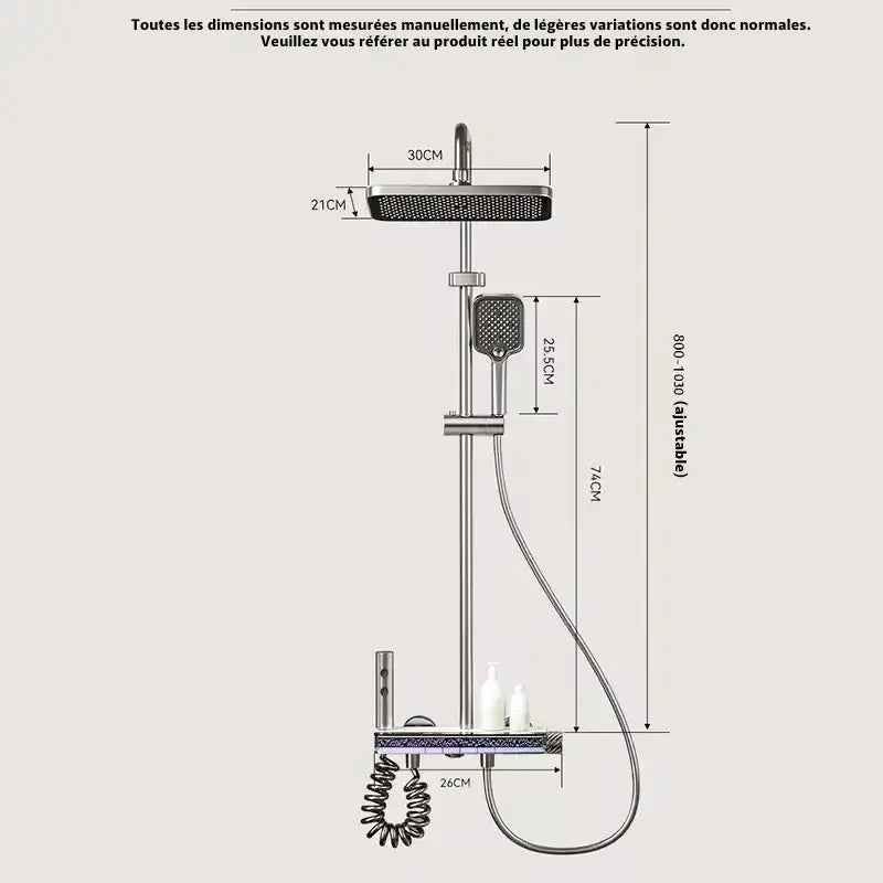 Colonne De Douche Gun Metal