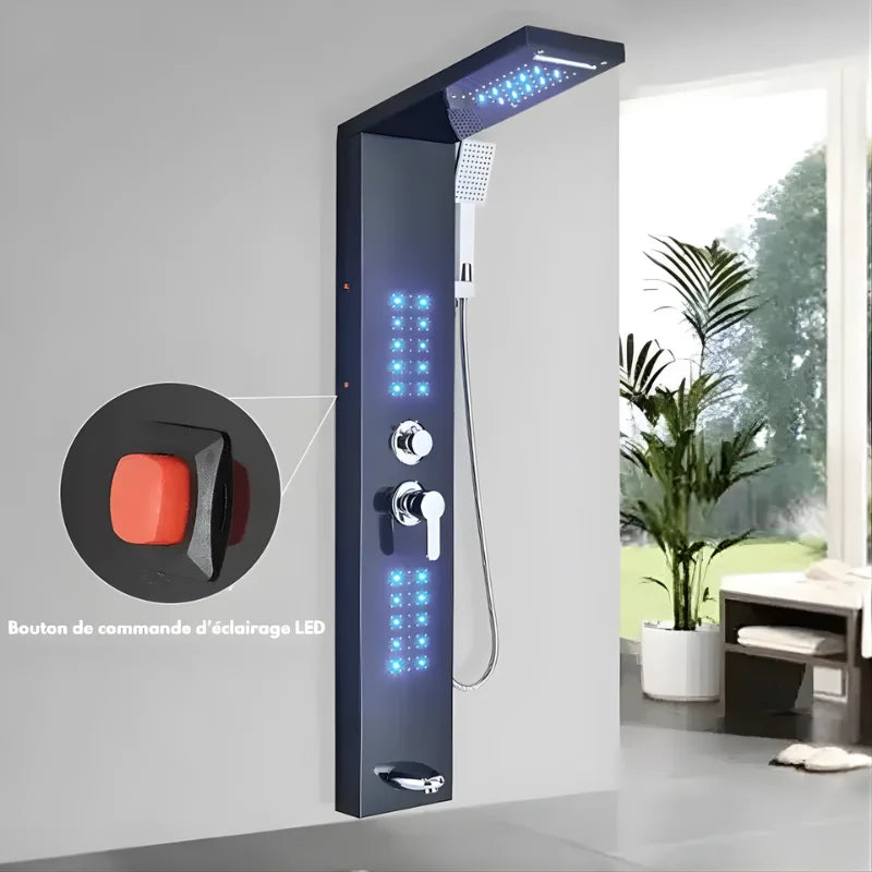 Colonne De Douche Hydromassante Avec Led