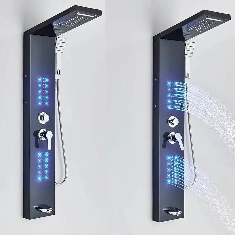 Colonne De Douche Hydromassante Avec Led - Focett