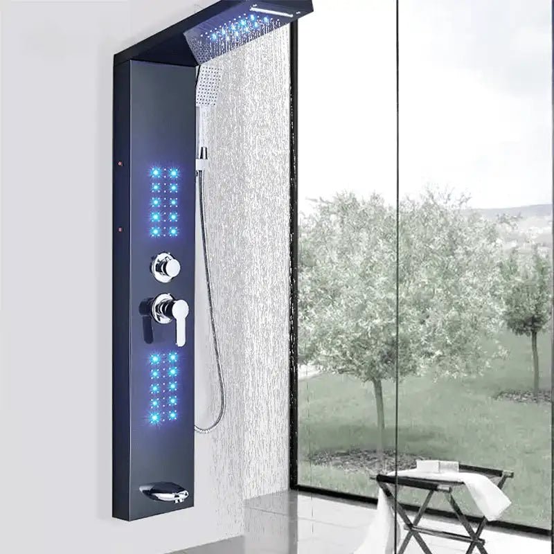 Colonne De Douche Hydromassante Avec Led - Focett