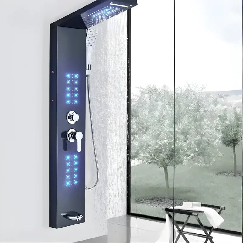 Colonne de douche hydromassante avec led