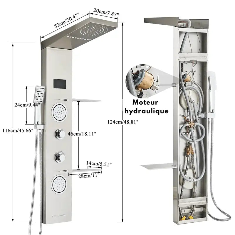 Colonne De Douche Hydromassante Haut De Gamme