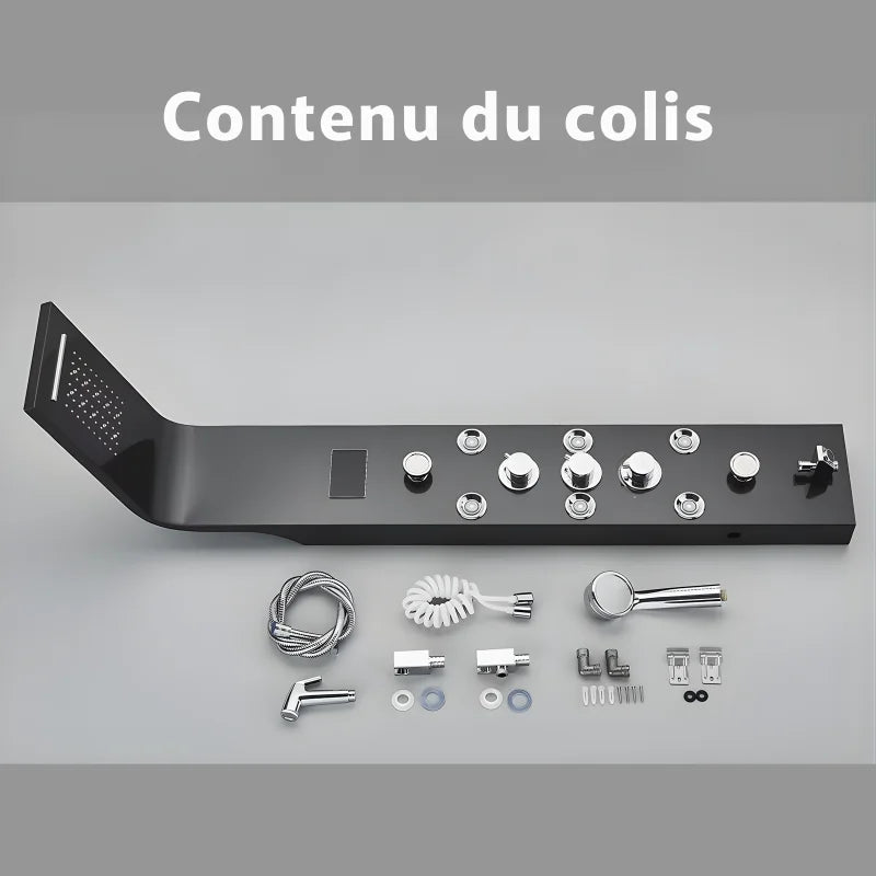 Colonne De Douche Hydromassante Noir