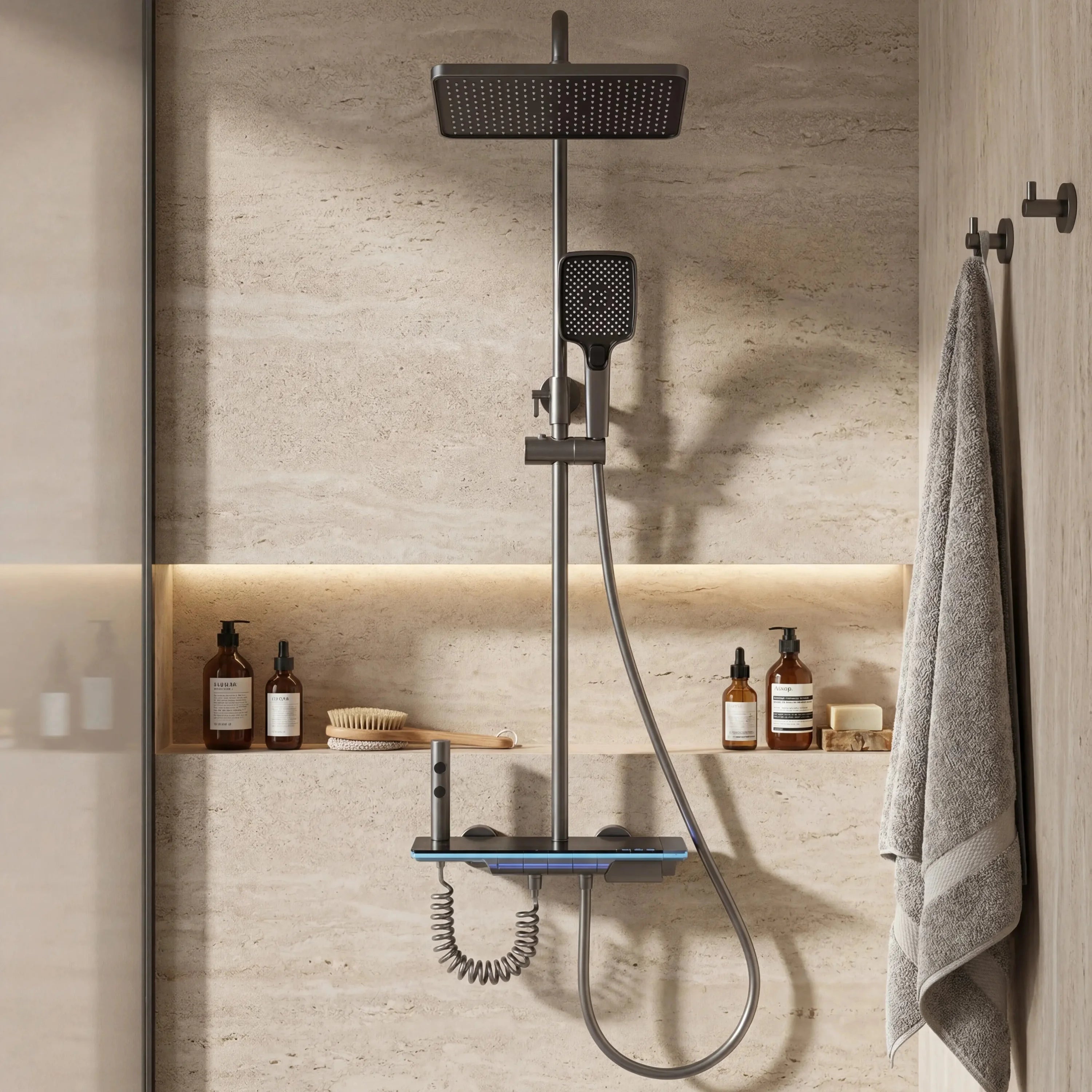 Colonne de douche mitigeur thermostatique zéro variation de témperature