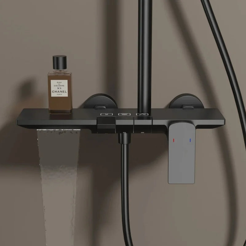 Colonne De Douche Noir Mécanique