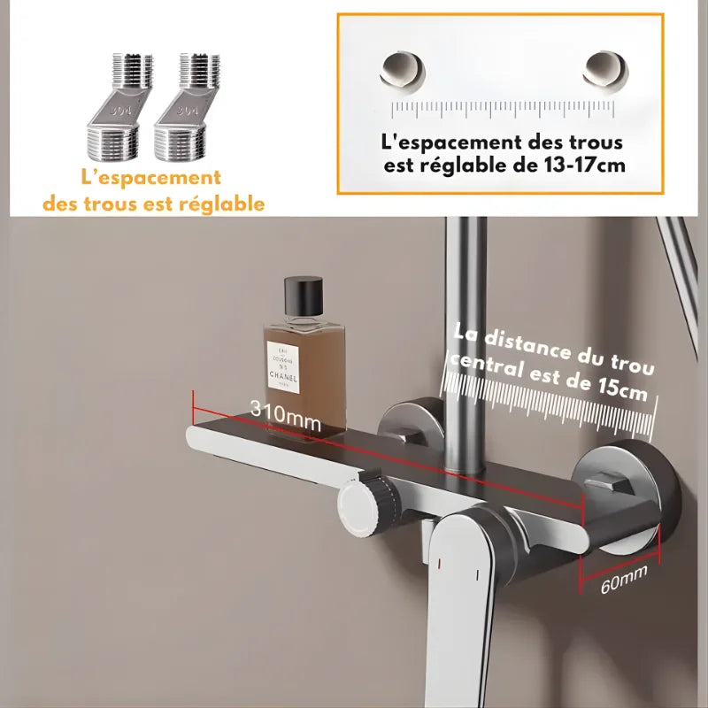 Colonne De Douche Or Brossé