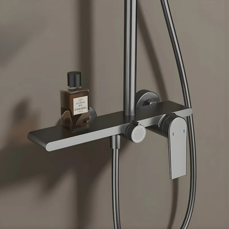 Colonne De Douche Or Brossé