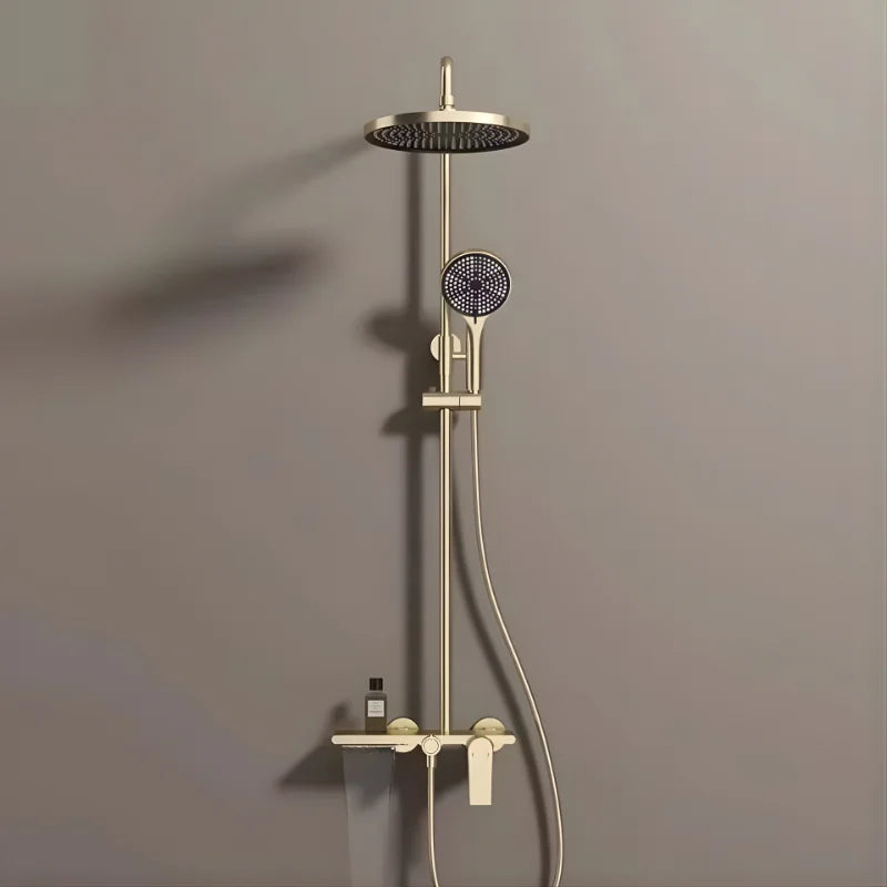 Colonne De Douche Or Brossé