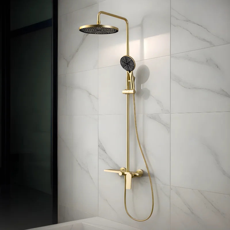 Colonne De Douche Or Brossé