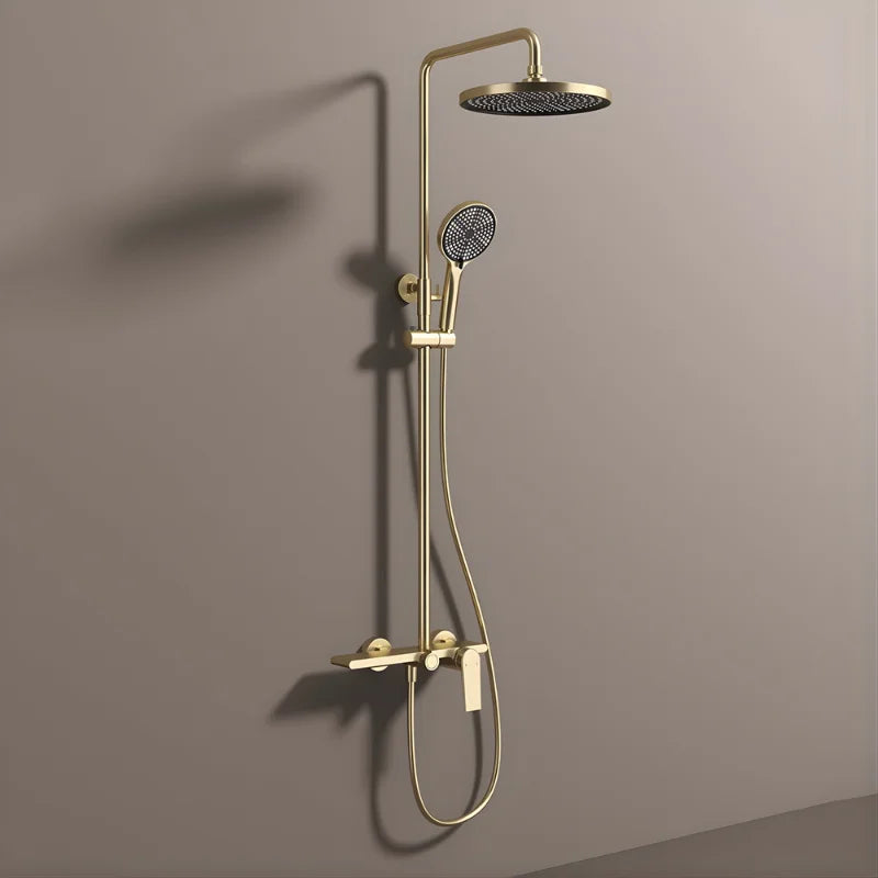 Colonne De Douche Or Brossé
