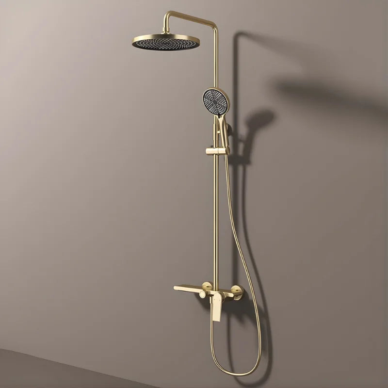 Colonne De Douche Or Brossé