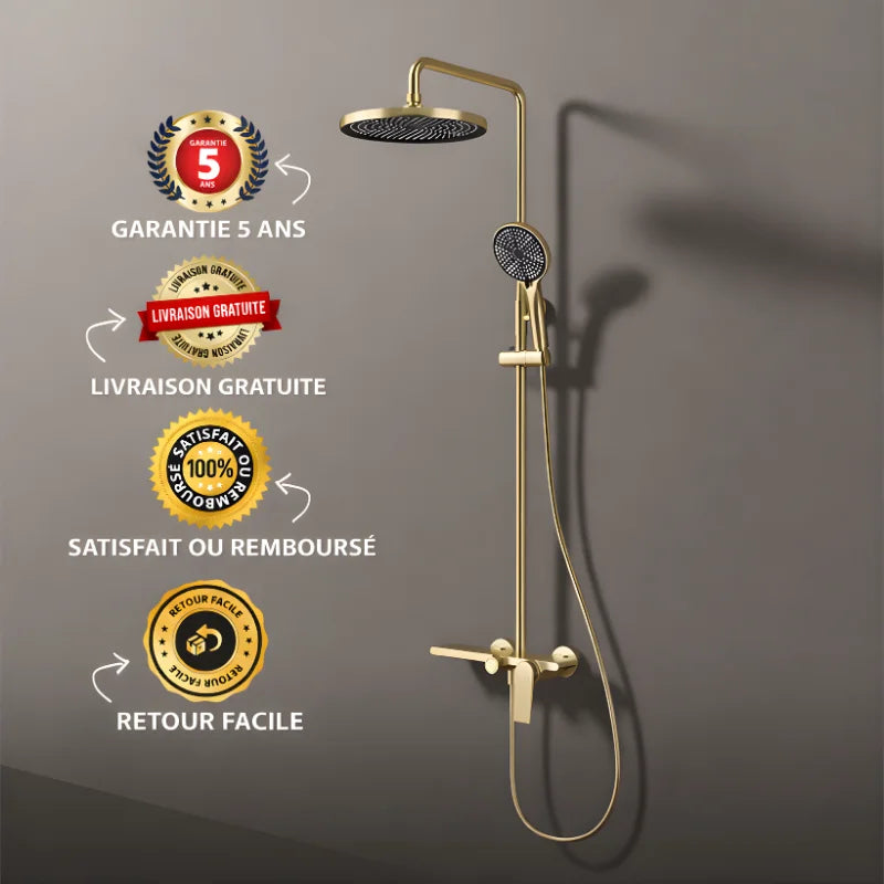 Colonne De Douche Or Brossé