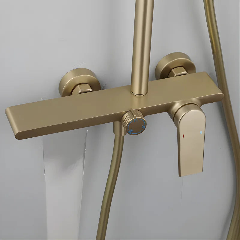 Colonne De Douche Or Brossé