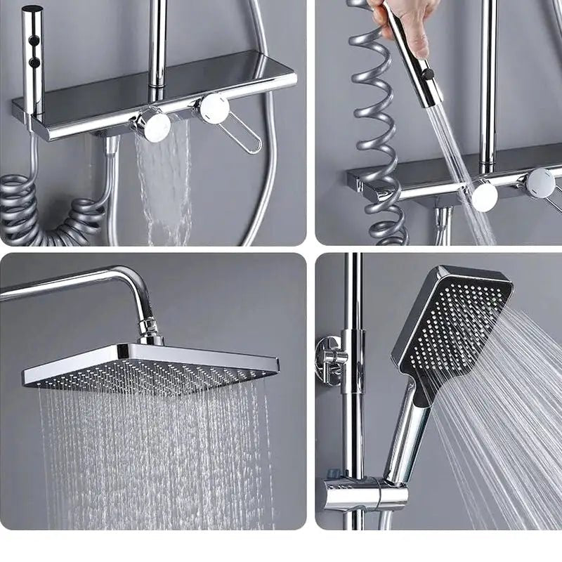 Colonne De Douche Thermostatique Acier Inox