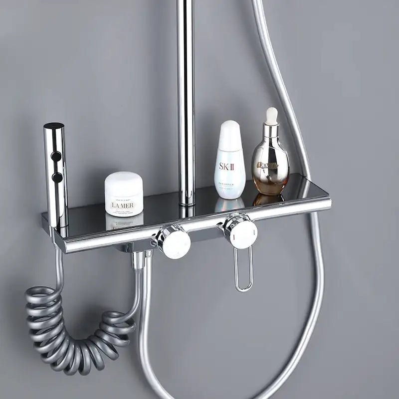 Colonne De Douche Thermostatique Acier Inox