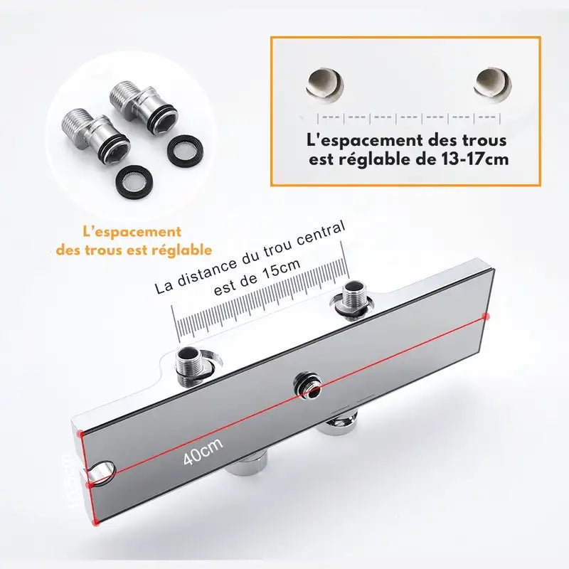 Colonne De Douche Thermostatique Acier Inox