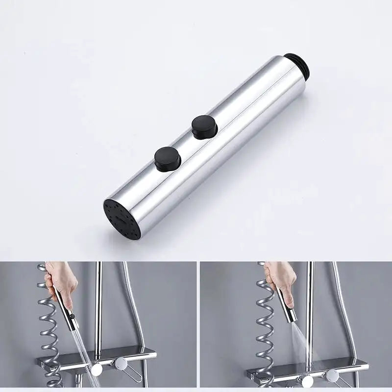 Colonne De Douche Thermostatique Acier Inox