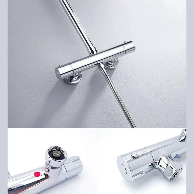 Colonne De Douche Thermostatique Chrome - Focett